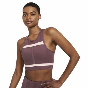 Nike Women's Swoosh Bra - Mauve and Pink New! Medium